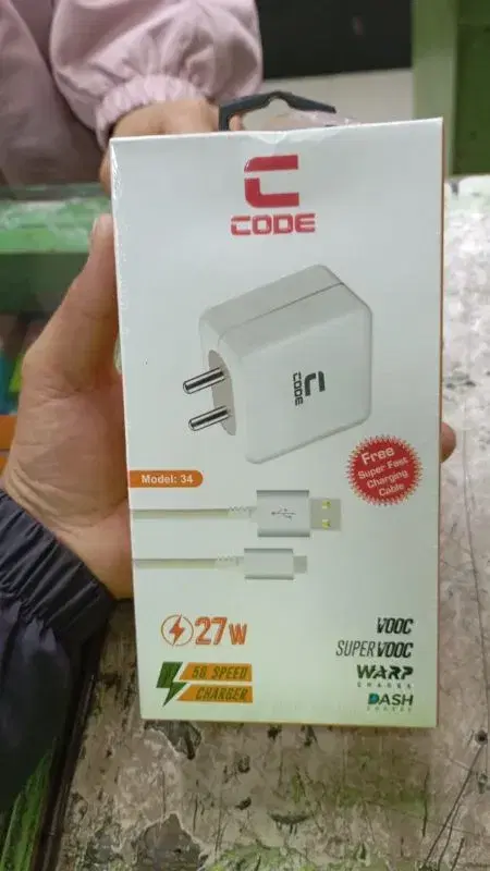 Code Model: 34 Super Vooc super charger 27W 5G Speed Charger