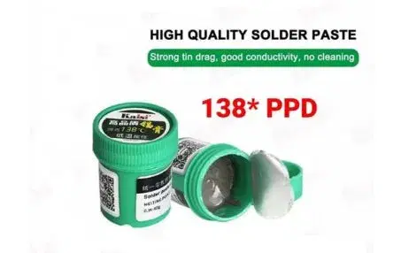 KAISI 138°C low temperature solder paste.