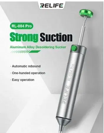 RELIFE RL-084 Pro Aluminum Alloy An-scalding Desoldering Sucker.