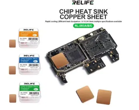 RELIFE RL-093A/B/C Copper Pad Shim Kit.