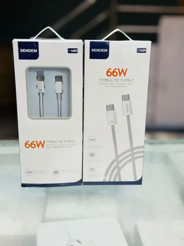 Sendem 66W Type-C to Type-C fast Charging Cable 1.5M