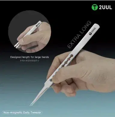2UUL TW21 Non-magnetic Daily Tweezer for Precise Phone Board Repair.