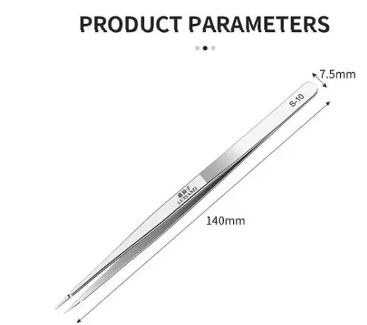 3D Precision Industry Tweezers|| Phone Circuit Repair Hand Tool || Non-magnetic Stainless Steel Flying Wire Forceps.