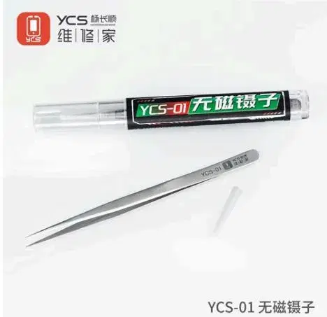 YCS-01 Precision non-magnetic electronic tweezers.