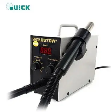 QUICK 857DW Heat Guns Digital Display Soldering Station Temperature Control Hot Air Gun Portable Home Electronics Repair Tools.