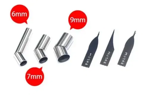 UNIVERSAL BENT NOZZLE JABE 3 SIZE WITH BLADES.