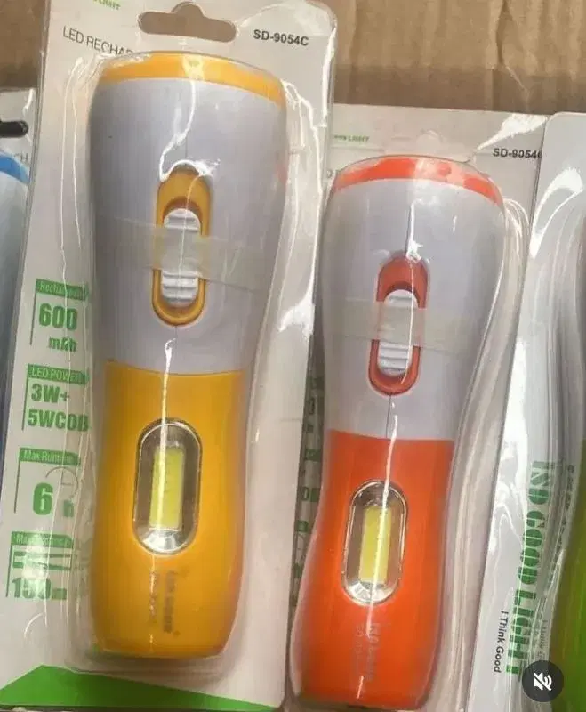 High Lumen Rechargeable LED Flashlight, Ultra-Bright, Rechargeable Torch, Handheld Portable Outdoor Lamp