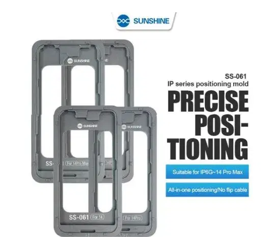 SUNSHINE SS-061 IPHONE 6 TO 15 SERIES HIGH-PRECISION ALUMINUM ALLOY POSITIONING MOLD.