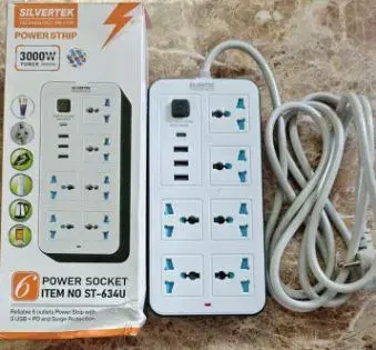 SILVERTEK ST-634U 3000 Watt Power Socket.