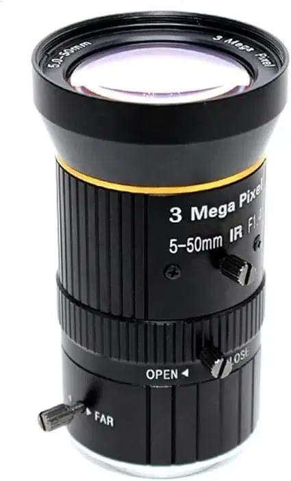 Microscope Manual Iris CS Mount 5-50mm 3.0MP F1.4 1/2.7" Varifocal Lens.