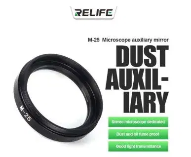 RELIFE M-25 Microscope Dust-proof Lens For Repair An-Smoke And Protective Lens Oil-proof Iens Protection Glass Lens.
