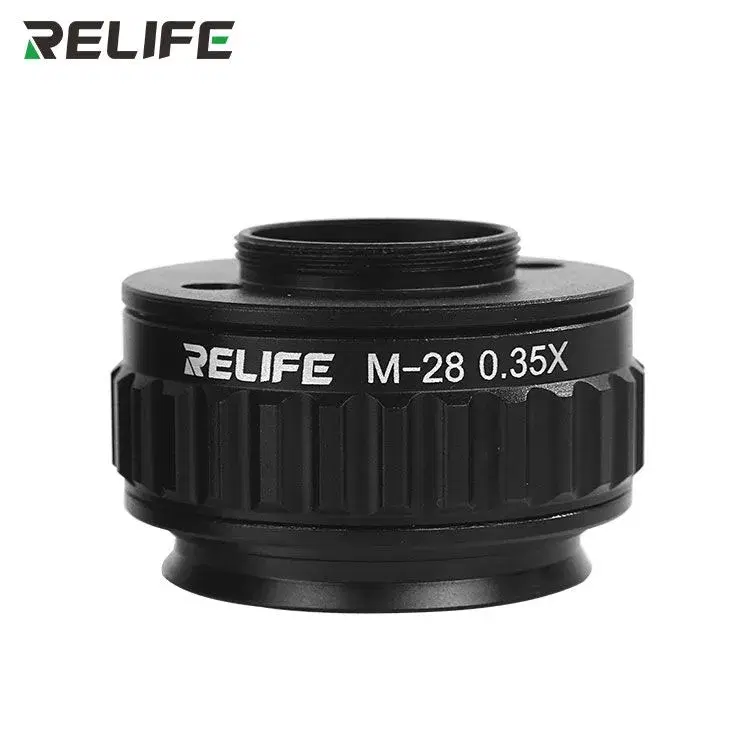 RELIFE M-28 0.35X TRINOCUALR MICROSCOPE CTV ADAPTER.