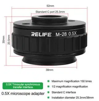 RELIFE M-28 0.5X CTV connector.