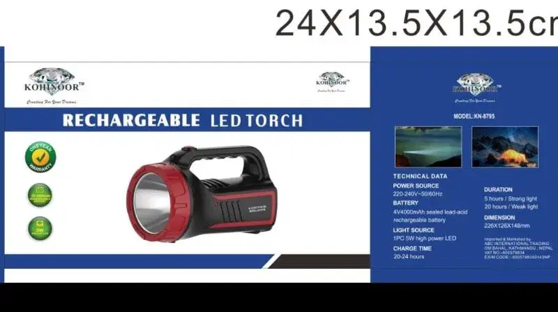 Kohinoor KN-8795 Rechargeable LED Torch.