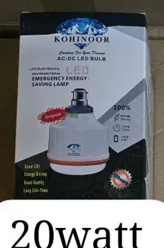 Kohinoor 20Watt AC/DC Emergency Energy Saving Lamp|| AC-DC LED Bulb.