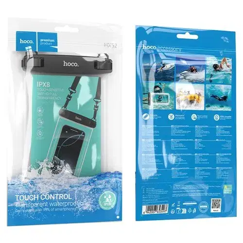 Hoco HX52 Transparent Mobile Phone Waterproof Bag.