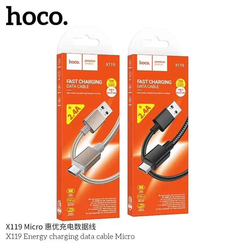 Hoco X119 Energy Charging Data Cable Micro.