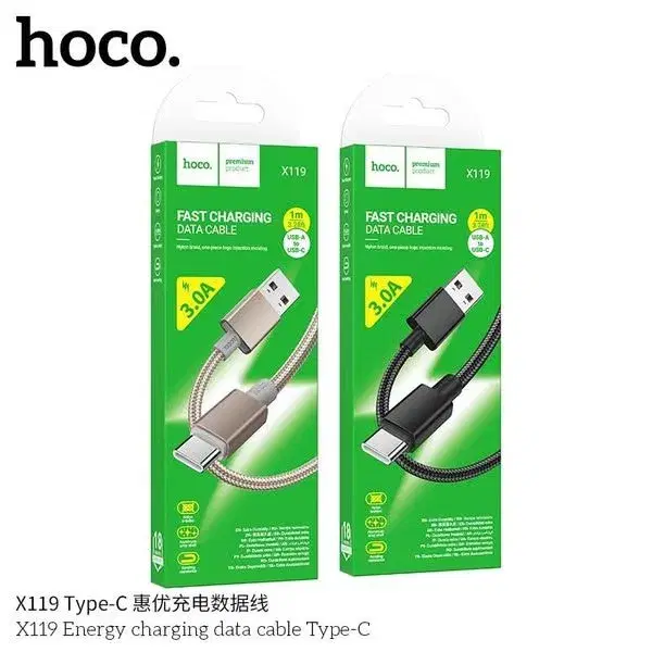 Hoco X119 Energy Charging Data Cable Type-C.