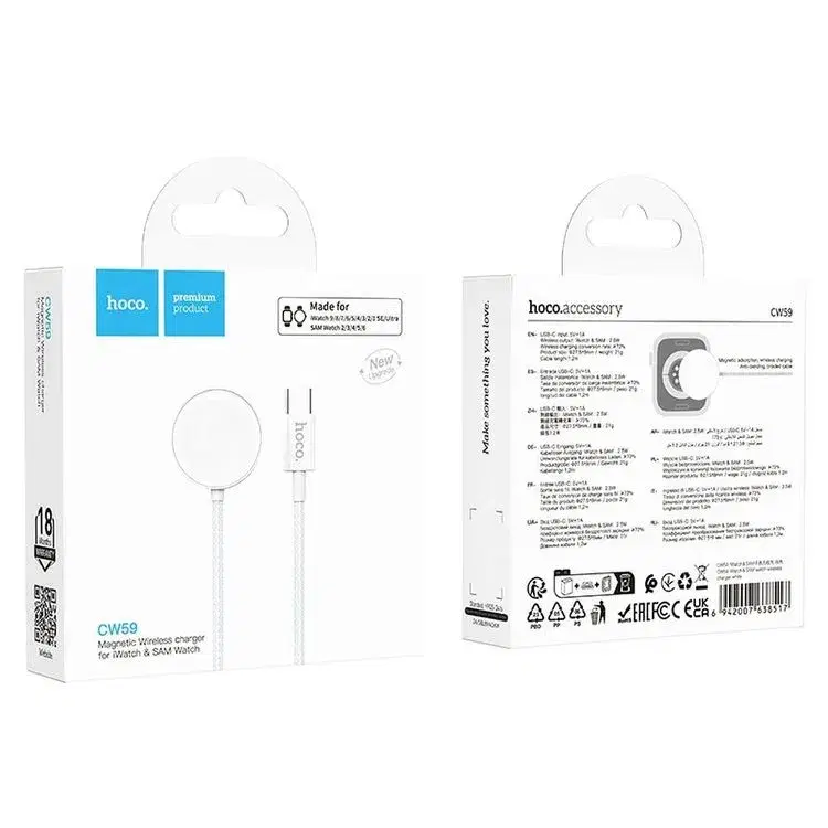 Hoco CW59 Type-C iwatch And SAM Watch Wireless Charger.