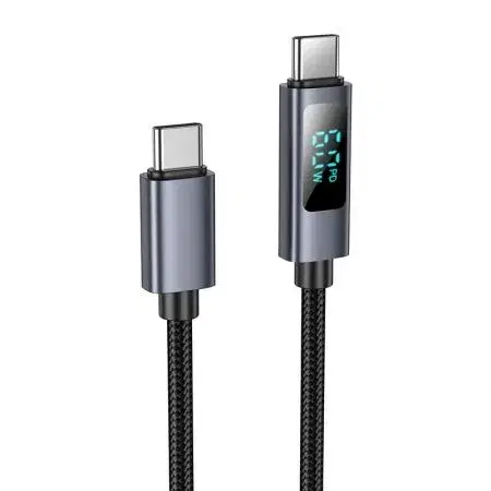 Hoco X112 Favor 60W Screen Display Charging Data Cable C to C.