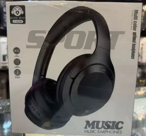 Black Bear C-2235 Bluetooth Over Ear Headphones.