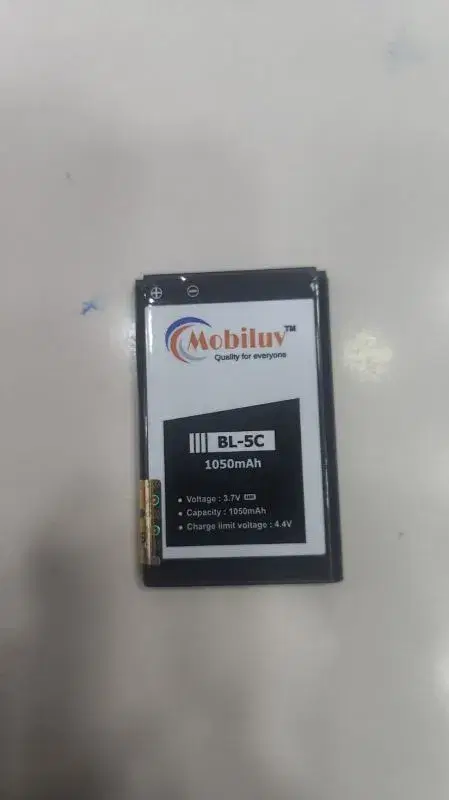 Mobiluv 5C Li-ion Mobile Phone Batteries|| 1050mAh||1 Year Guarantee.