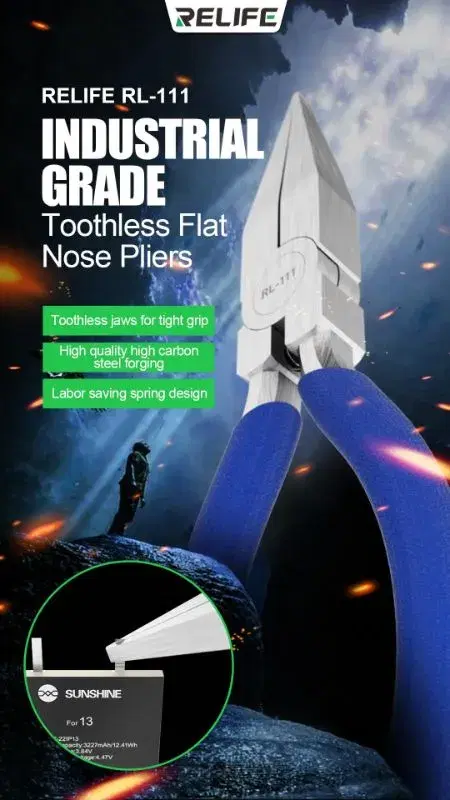 RELIFE RL-111 Toothless flat nose pliers.