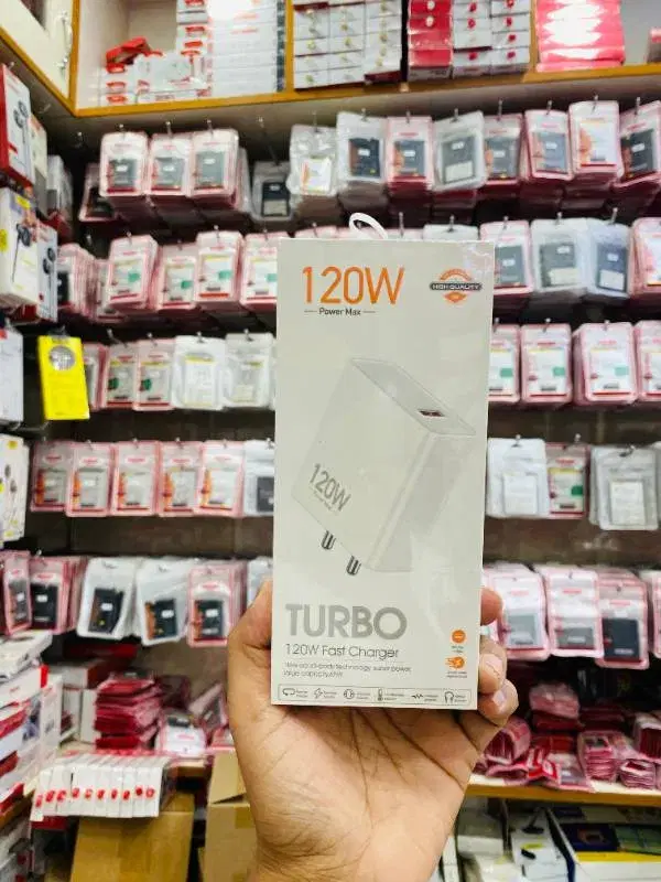 TURBO Power Max 120 W Fast charger Adapter.