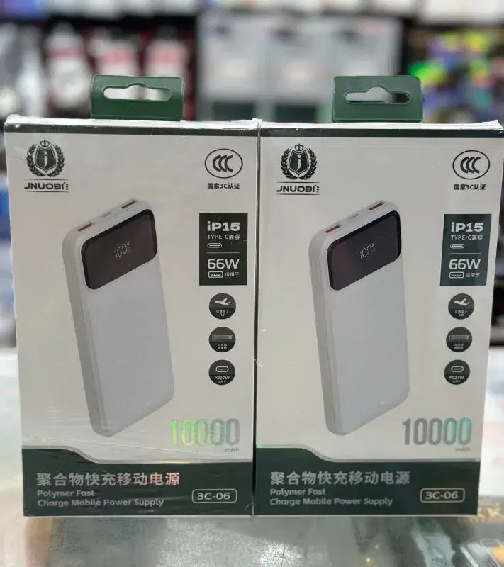 JNUOBI 3C-6 66W ||10000mAh ip15/Type-C Power Bank.