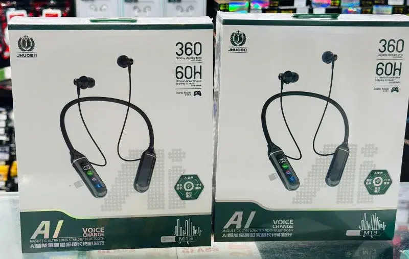 JNUOBI M13 Masuetic Ultra Long Standby Bluetooth Neckbands.