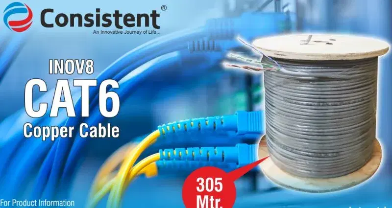 Consistent CAT 6 Indoor Cable 305Mtr CCA.