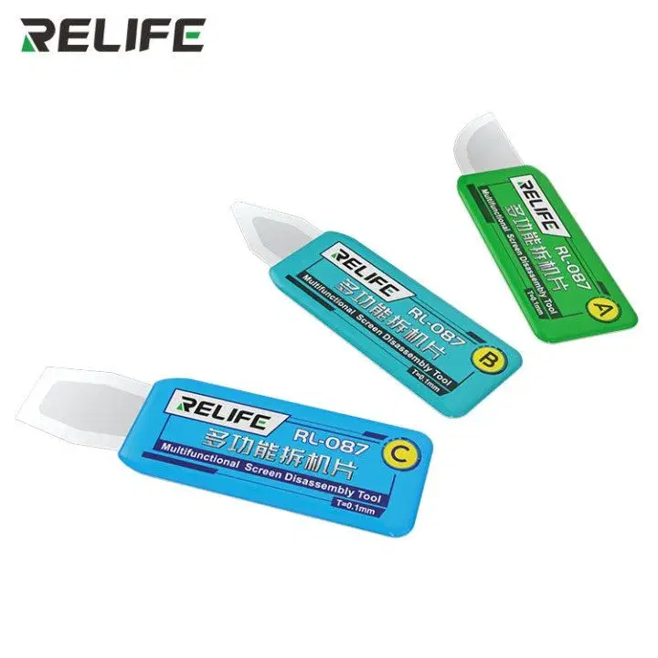 RELIFE RL-087 3 in 1 Mulfunconal Screen Disassembly Blade Tool Set.
