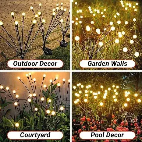 Starburst Stake Solar Garden Lights With Multicolor.