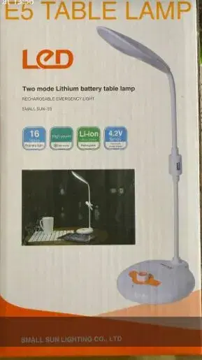 Small Sun E5 Table Lamp || Led Two Mode lithium Battery table lamp.