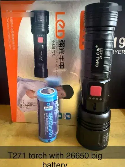 Small Sun ZY-T271 LED Torch With 26650 Big Battery|| 4800 mAh Battery.