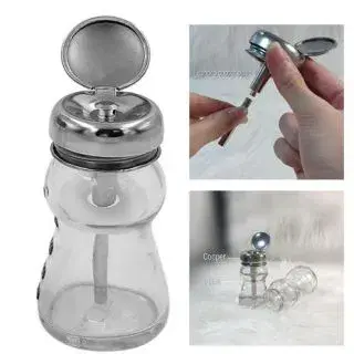 ALCOHAL BOTTLE GLASS Leakproof Dispensers- 100ML.