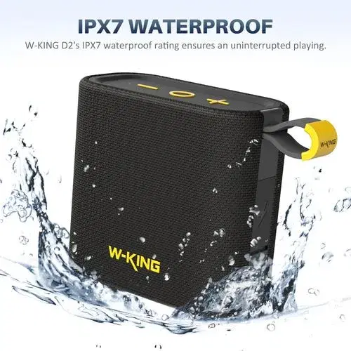 W-KING D2 Wireless Bluetooth Speakers Portable Subwoofer Outdoor IPX7 Waterproof.