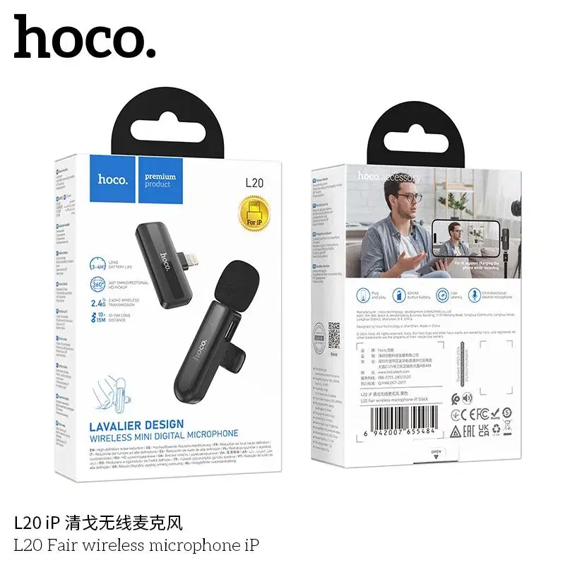 HOCO L20 Fair Wireless Microphone ip.