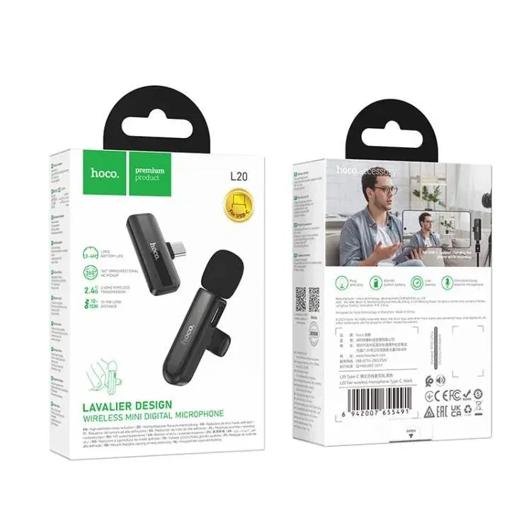 HOCO L20 Fair Wireless Microphone For Type-C.