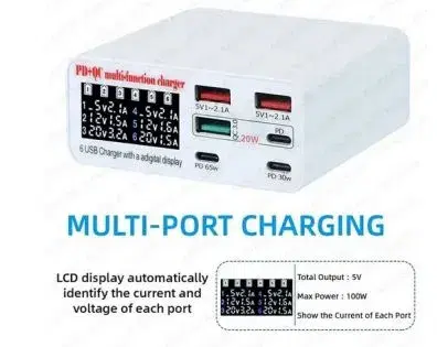 WLX-899+ MULTIPORT 6 PORT 100W CHARGER.
