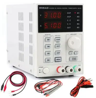 KORAD KA3005D Adjustable Digital Programmable Laboratory DC Power Supply.