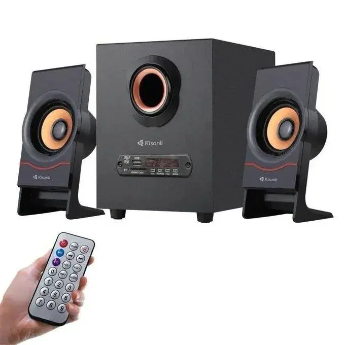 Kisonli C80 Wired Bluetooth Subwoofer Speaker With Bass And Remote Control.