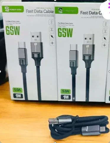 Powerking 65W,5.0 Fast Lightning Data Cable-1m.