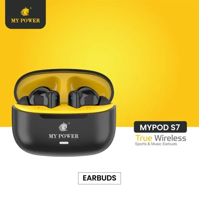 MyPower MYpod S7 Bluetooth 6.0 Wireless Earbuds|| 100 days Warranty.