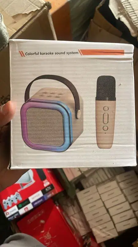 Colorful Karaoke Sound System.