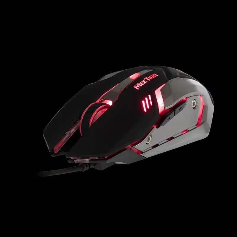 Meetion MT-915 USB Wired Gaming Mouse, Black|| Blacklight Gaming Mouse.