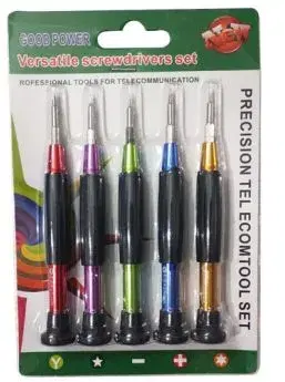 8222 screwdriver set of 5 common used screws general quality.