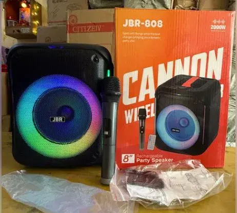 JBR-808 Subwoofer || 8 Inch Outdoor Portable Bluetooth Speaker.