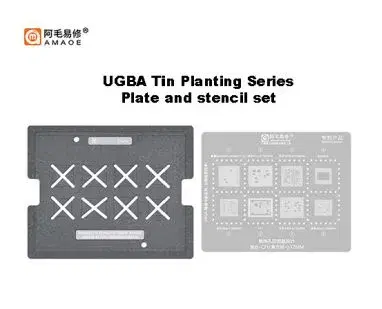 AMAOE UBGA CPU Series tin planting platform Stencil and Platform plate without magnetic Base .