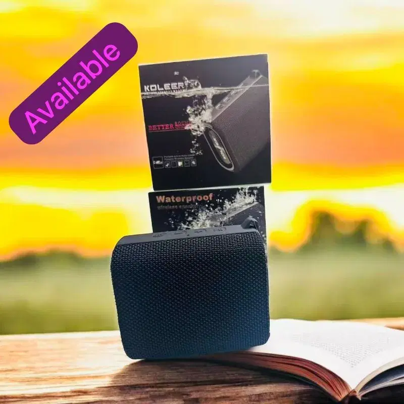 KOLEER S31 Portable Waterproof TWS Bluetooth Speaker with Deep Bass, Stereo Pairing, Rechargeable Battery, Hands-Free Calls, and Clip-On Design